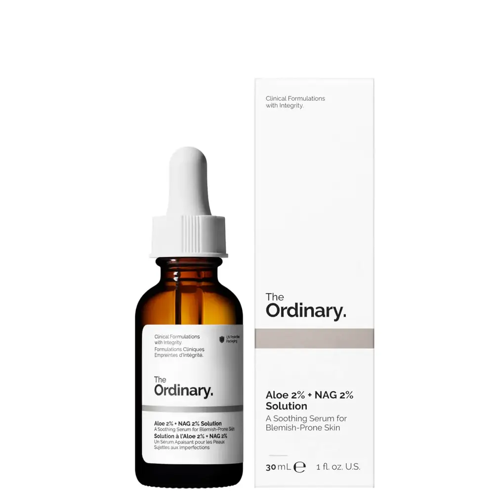 The Ordinary Aloe 2% + NAG 2% Solution 30ml verpakking