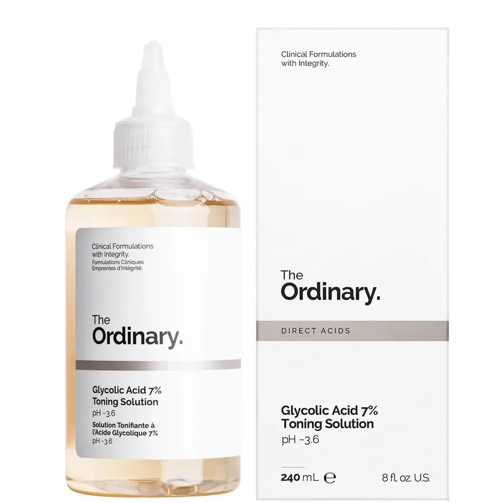 The Ordinary Glycolic Acid 7% Toning Solution 240ml verpakking