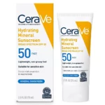 CeraVe Hydrating Mineral Sunscreen SPF50 Face 75ml tube