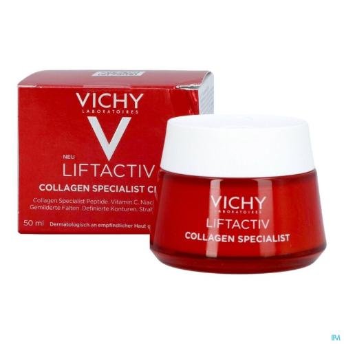 Vichy Liftactiv Collagen Specialist Dagcrème – 50 ml | Verstevigt, Verheldert & Hydrateert